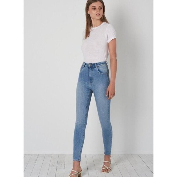 Rolla's Eastcoast Ankle High Rise Skinny Jeans - Stacey Blue size 26 - Picture 12 of 12